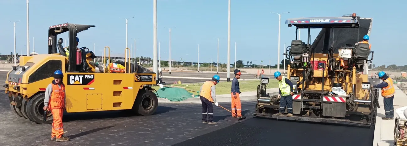 Asfaltado y prueba de compactación