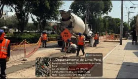 Cámara normalizada con tapa de concreto en La Punta